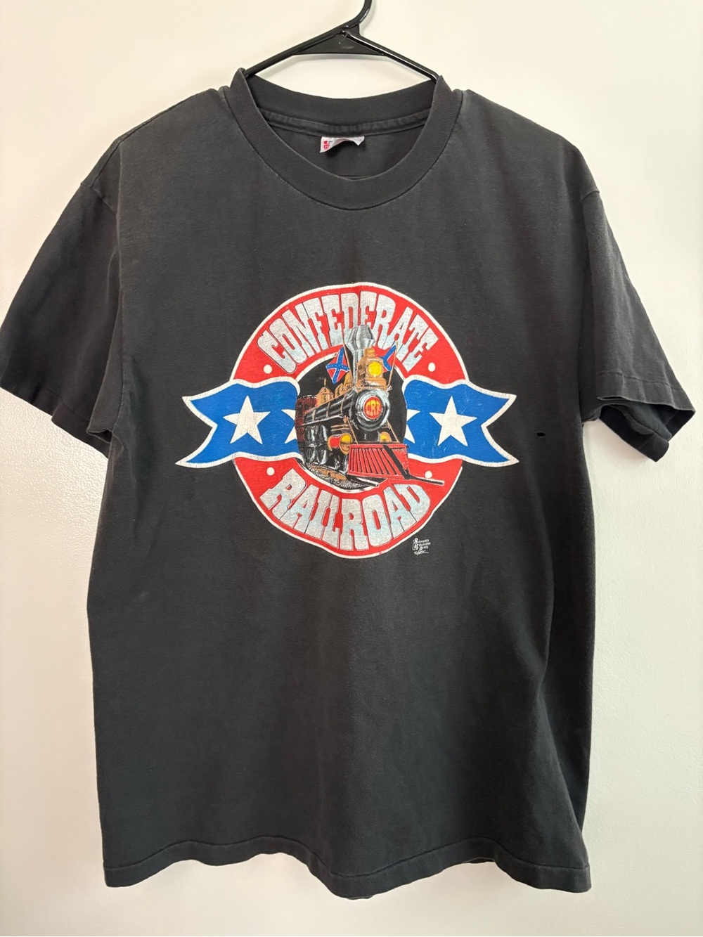 Vintage 90s Confederate Railroad Country Band T-Shirt Distressed Size XL